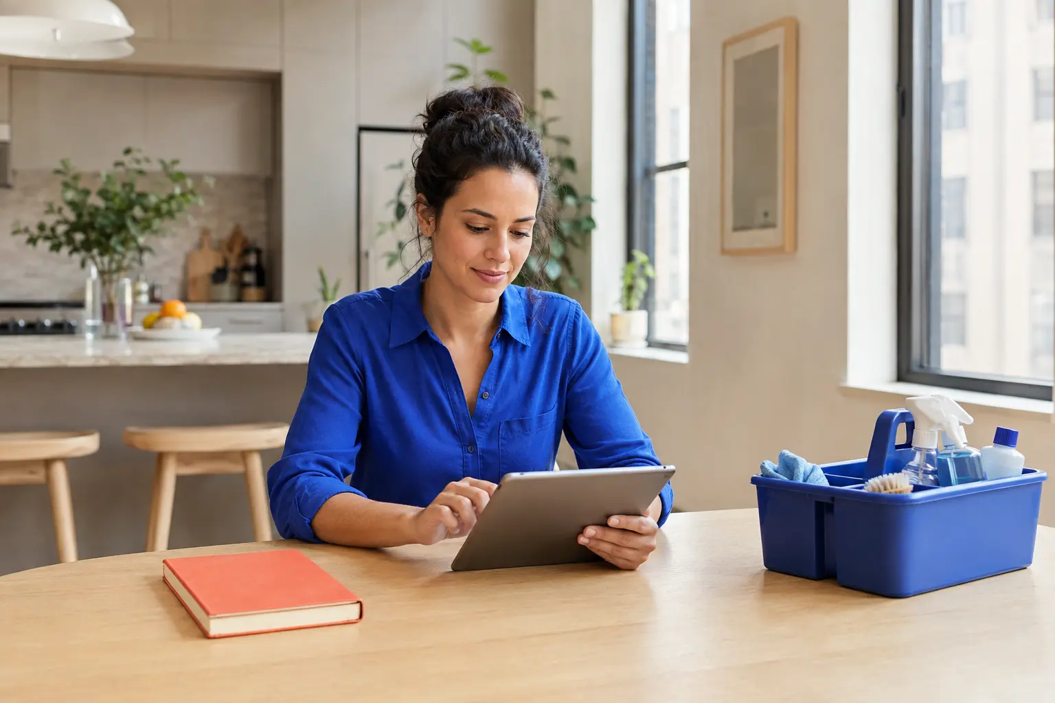 A Laykil coordinator preparing an estimate
